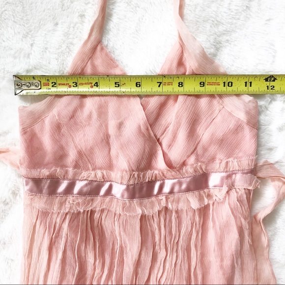Pastel silk halter dress - Picture 10 of 14